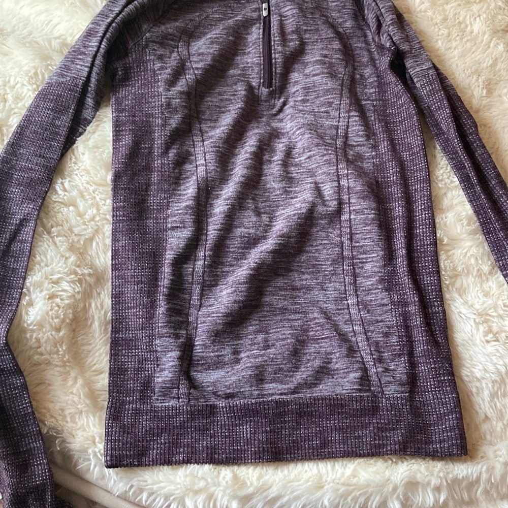 Lululemon Purple Quarter-Zip Pullover